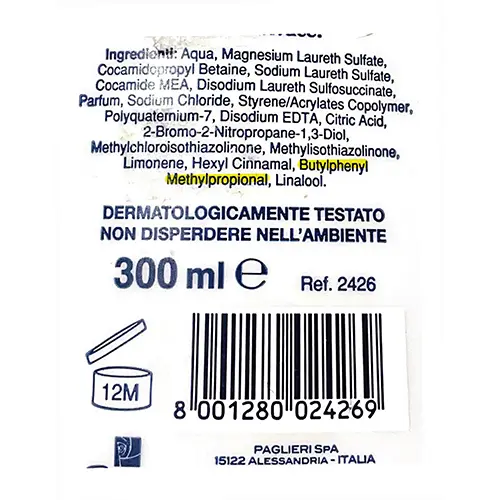 Foto dell’avviso ufficiale: FELCE AZZURRA Sapone Liquido - Fresco — rischio: Rischio chimico