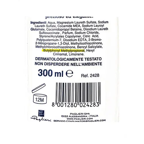 Foto dell’avviso ufficiale: FELCE AZZURRA ELEGANTE - Sapone Liquido — rischio: Rischio chimico