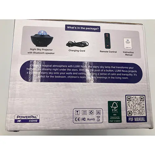 Foto do aviso oficial: PowerPal Lumi Nova Projetor — risco: Ambiente