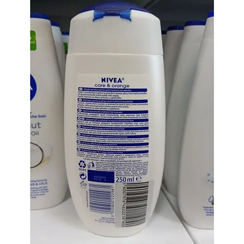 Foto dell’avviso ufficiale: Nivea Care Shower care &amp; orange Gel doccia — rischio: Rischio chimico
