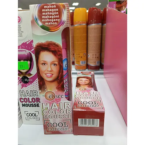 Photo de l’avis officiel: Wats élysée COOL COLORS! Mousse colorante pour cheveux — risque: Risque chimique (SR/01087/25)