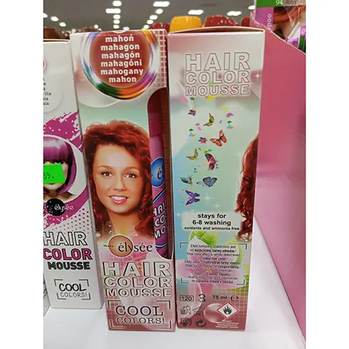 Photo de l’avis officiel: Wats élysée COOL COLORS! Mousse colorante pour cheveux — risque: Risque chimique (SR/01087/25)