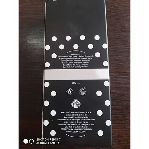 Photo de l’avis officiel: REAL TIME Dots &amp;Things Eau de Parfum For Women — risque: Risque chimique
