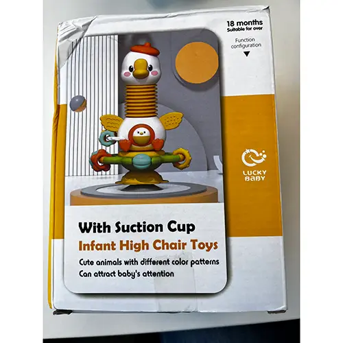Photo de l’avis officiel: LUCKY BABY Sister Goose, Infant High Chair Toys hochet de jouet — risque: Environnement
