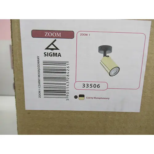 Foto do aviso oficial: Sigma Zoom Lâmpada fixa — risco: Choque elétrico