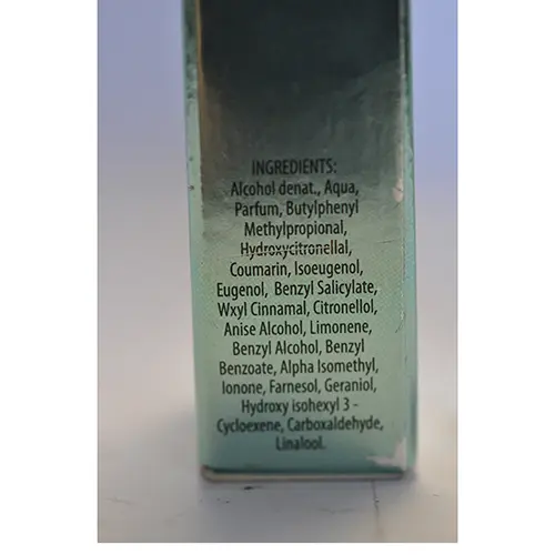 Photo de l’avis officiel: GLAMOUR Gio Eau de toilette — risque: Risque chimique