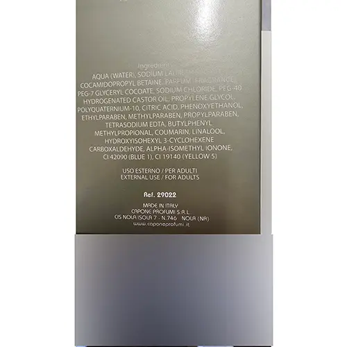 Foto do aviso oficial: Chissà SANTIAGO DE CUBA Gel de banho e champô — risco: Químico
