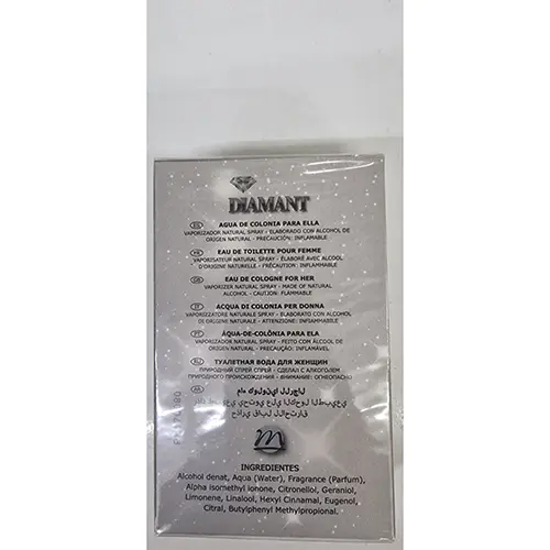 Photo de l’avis officiel: Diamant de naturmais Eau de toilette — risque: Risque chimique