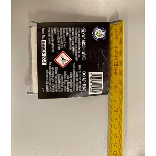 Photo from the official notice: DB FIREWORKS POW(D)ERED BY VOLT! FLYING HUMMERZ — burns & damage to hearing risk