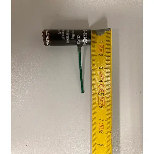 Photo from the official notice: DB FIREWORKS POW(D)ERED BY VOLT! FLYING HUMMERZ — burns & damage to hearing risk