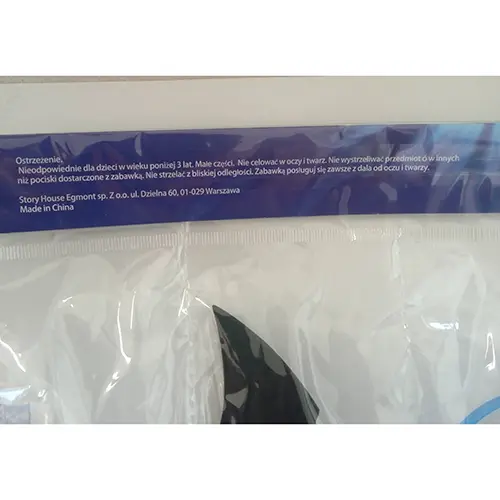 Photo from the official notice: Bat Shooter plastic toy — damage to sight & injuries risk