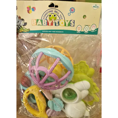 Foto dell’avviso ufficiale: Tongying Bell Toy Baby Toys Set di sonagli giocattolo — rischio: Ostruzione delle vie aeree & Soffocamento per inalazione