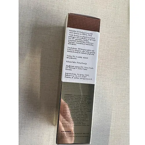 Photo de l’avis officiel: MISSHA M Perfect cover Crème pour le visage — risque: Risque chimique