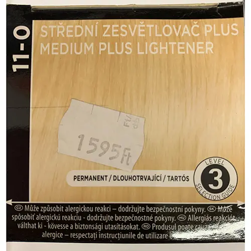 Foto aus der offiziellen Meldung: syoss Professional Performance Permanent Lightener Haarfärbemittel — Risiko: Chemikalie