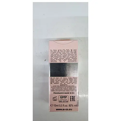 Photo de l’avis officiel: Bi es Pink Pearl for woman Parfum — risque: Risque chimique