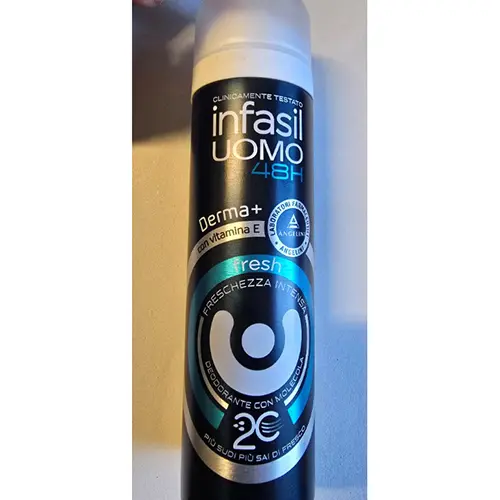 Photo de l’avis officiel: INFASIL Uomo 48h derma+ fresh Déodorant — risque: Risque chimique