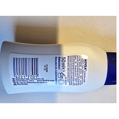 Photo de l’avis officiel: Nivea creme soft Crème pour le corps — risque: Risque chimique