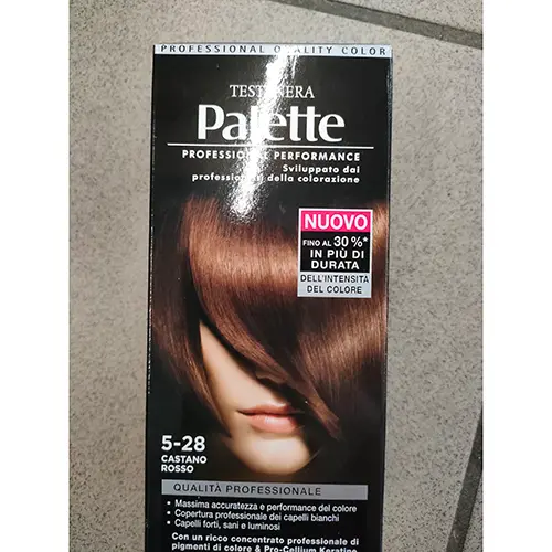 Foto aus der offiziellen Meldung: Schwarzkopf &amp; Henkel Palette professional performance Haarfärbemittel — Risiko: Chemikalie