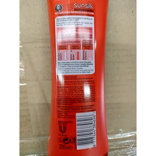 Photo de l’avis officiel: Sunsilk Colore vibrante Shampoo — risque: Risque chimique