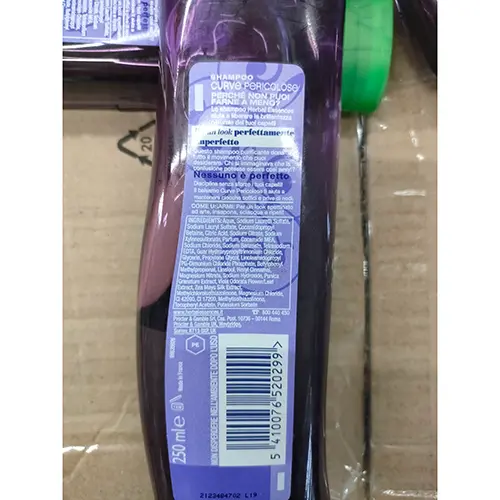 Photo de l’avis officiel: Clairol Herbal Essences Shampoo — risque: Risque chimique
