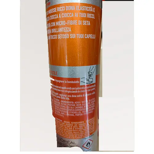 Foto dell’avviso ufficiale: Loreal Paris Silk &amp; Gloss Mousse per capelli — rischio: Rischio chimico