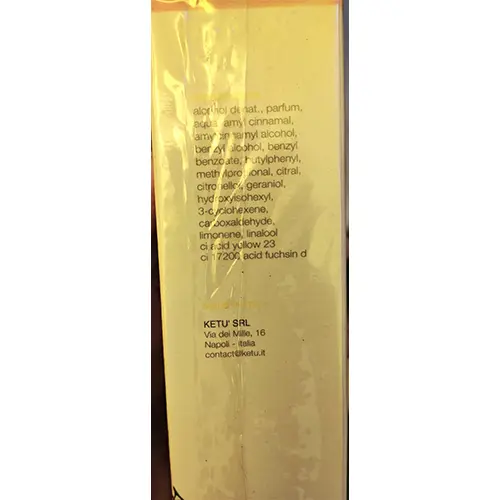 Photo de l’avis officiel: MFSF My Favourite Sweets &amp; Fruits Eau de toilette — risque: Risque chimique