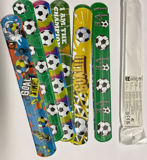 Photo de l’avis officiel: Slap Bracelets (20 pack), football Ensemble de bracelets Slap — risque: Risque chimique