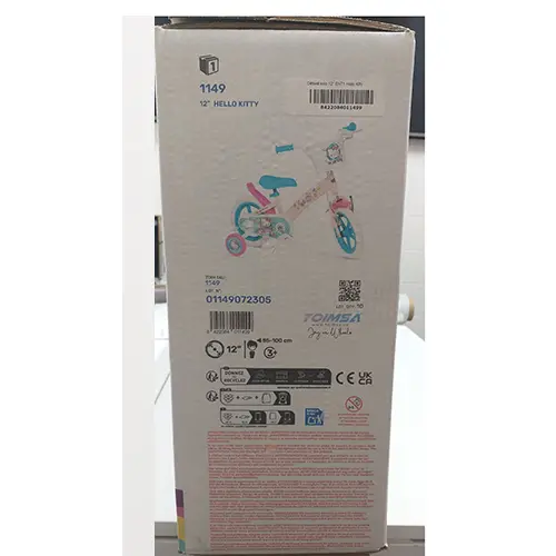 Foto uit de officiële melding: TOIMSA® Hello Kitty 12" “ Kinderfiets — risico: Verwonding