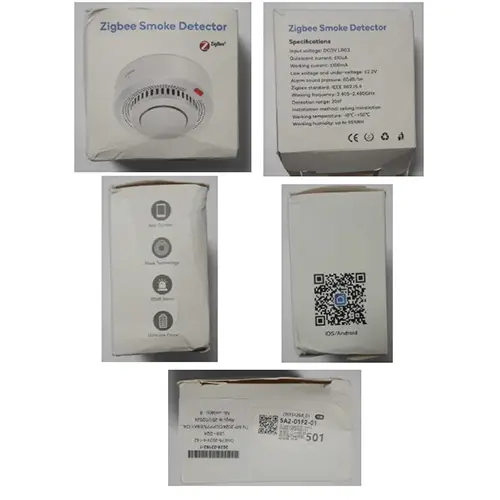 Photo from the official notice: ZIGBEE Smoke Detector — suffocation & fire risk