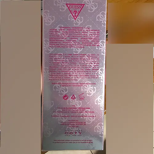 Photo de l’avis officiel: Guess Parfum — risque: Risque chimique