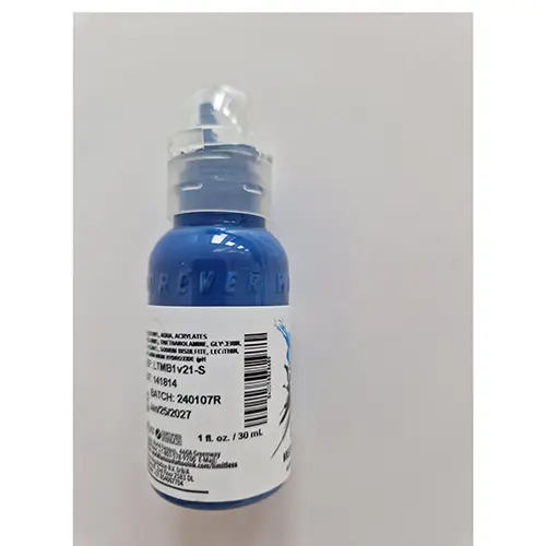 Foto dell’avviso ufficiale: WORLD FAMOUS Medium Blue 1v2 Inchiostro per tatuaggi — rischio: Rischio chimico
