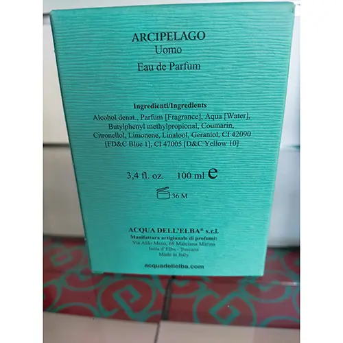 Foto dell’avviso ufficiale: Arcipelago Acqua dell'Elba Profumo — rischio: Rischio chimico