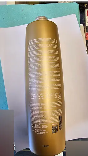 Photo de l’avis officiel: Palco Hairwllness Shampoo — risque: Risque chimique