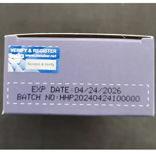 Photo de l’avis officiel: insta® bar WT Cigarette électronique jetable — risque: Risque chimique