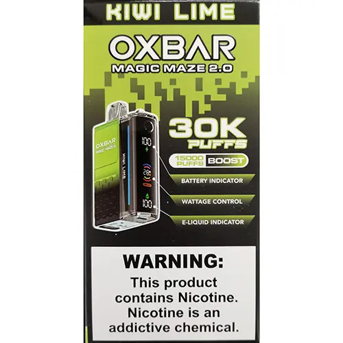 Photo de l’avis officiel: OXBAR MAGIC MAZE 2.0 Cigarette électronique jetable — risque: Risque chimique (SR/01499/25)