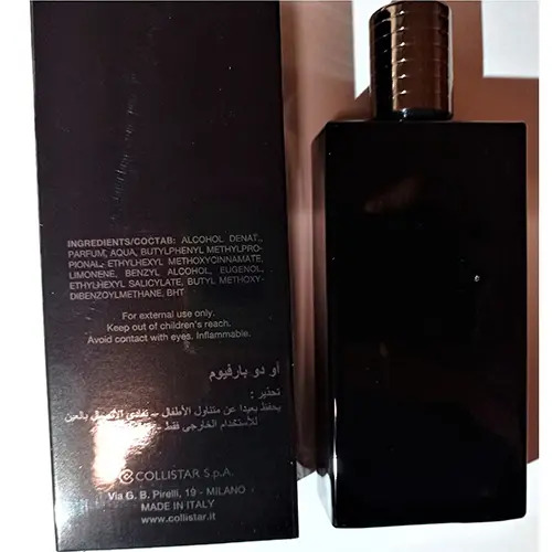 Photo de l’avis officiel: Collistar L'Incenso Parfum — risque: Risque chimique