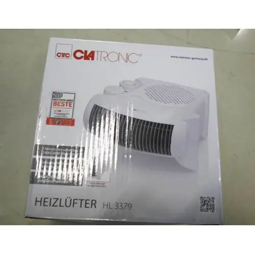 Foto do aviso oficial: CLATRONIC HEIZLUFTER Aquecedor de ventilador — risco: Choque elétrico