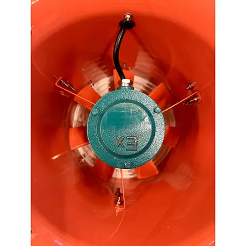 Foto uit de officiële melding: CHERUBIM Portable Explosion Proof Fan Explosieveilige ventilator — risico: Verwonding
