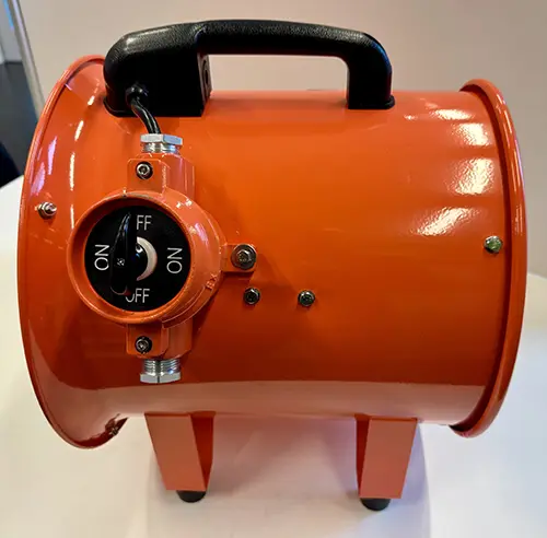 Foto uit de officiële melding: CHERUBIM Portable Explosion Proof Fan Explosieveilige ventilator — risico: Verwonding