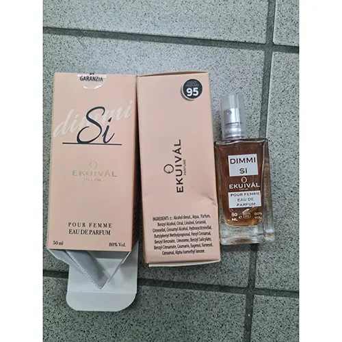 Photo de l’avis officiel: EKUIVAL PARFUME Dimmi sì — risque: Risque chimique