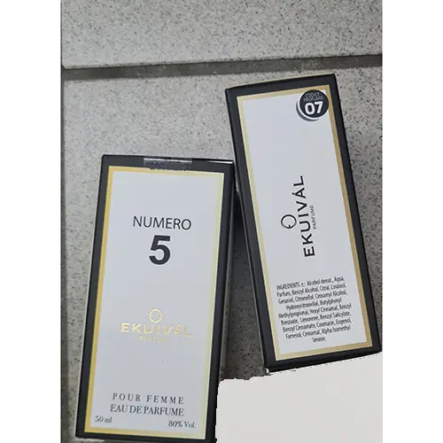 Photo de l’avis officiel: EKUIVAL PARFUME Numero 5 — risque: Risque chimique