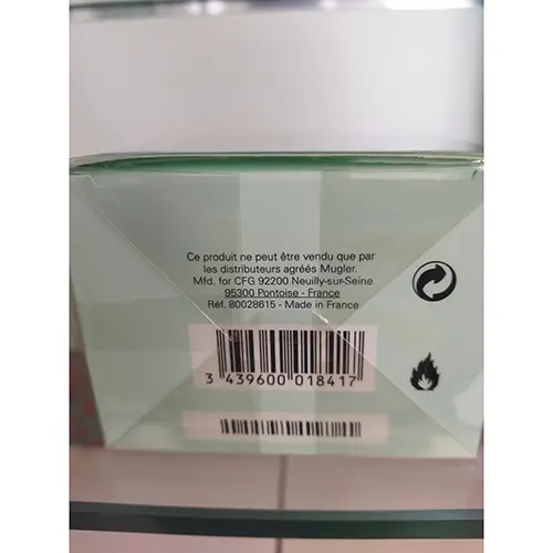 Photo de l’avis officiel: THE CIRCLE Aura Mugler Parfum — risque: Risque chimique