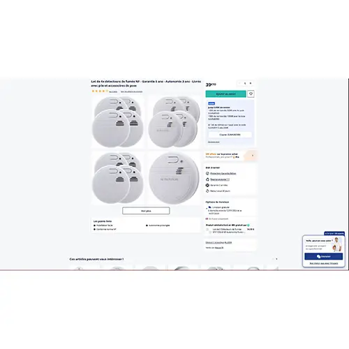 Photo from the official notice: KINGDUN smoke detector — suffocation & fire risk