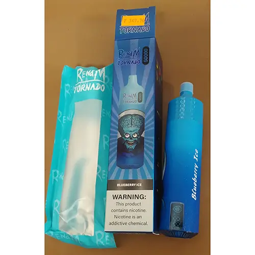 Photo de l’avis officiel: RENdM TORNADO 50000 Cigarette électronique jetable — risque: Risque chimique (SR/01543/25)