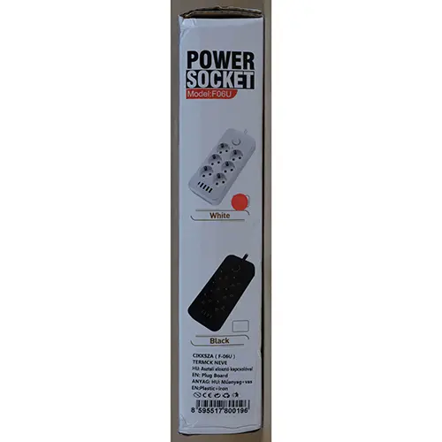 Photo de l’avis officiel: POWER-SOCKET POWER-SOCKET Cordon de rallonge — risque: Choc électrique