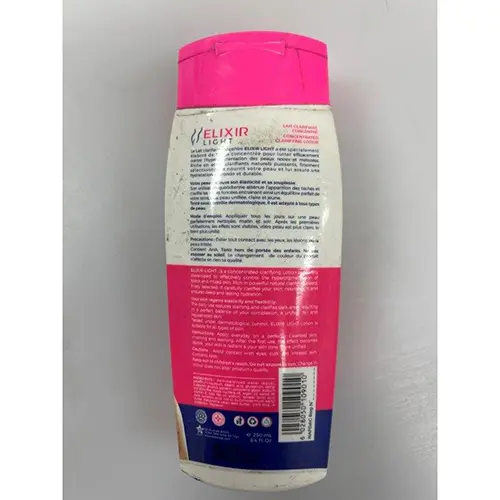 Photo de l’avis officiel: Elixir light, glutathion Lotion éclaircissante pour la peau — risque: Risque chimique