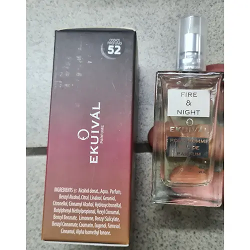 Photo de l’avis officiel: EKUIVAL PARFUME Fire&amp;night — risque: Risque chimique