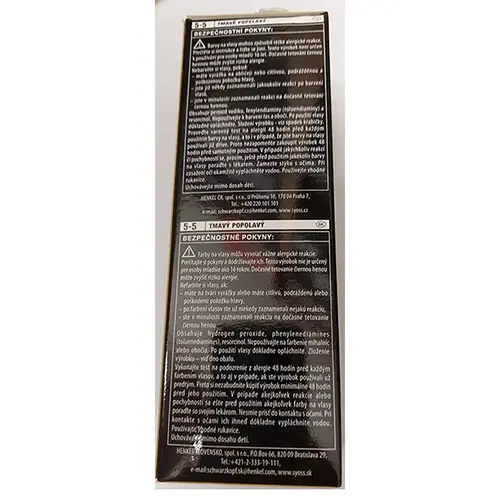 Photo de l’avis officiel: syoss Professional Performance Teinture capillaire — risque: Risque chimique (SR/01532/25)