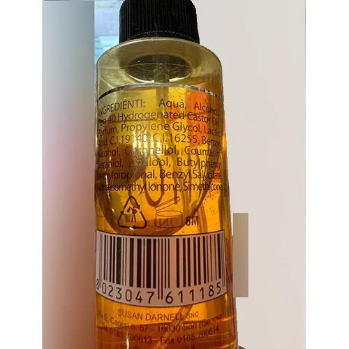 Photo de l’avis officiel: Vitos Tabacco Eau de toilette — risque: Risque chimique