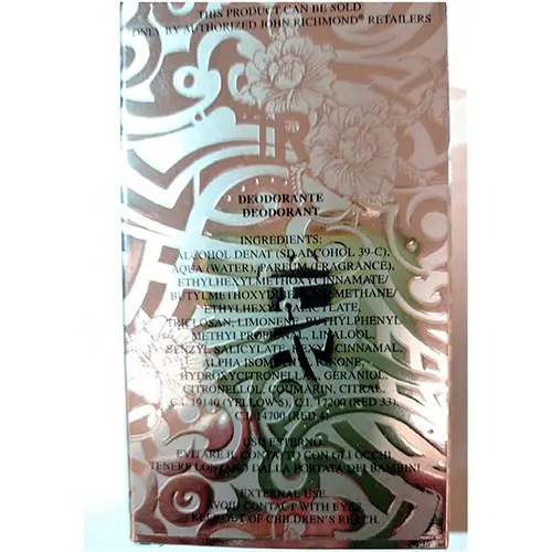 Photo de l’avis officiel: John Richmond Parfum — risque: Risque chimique